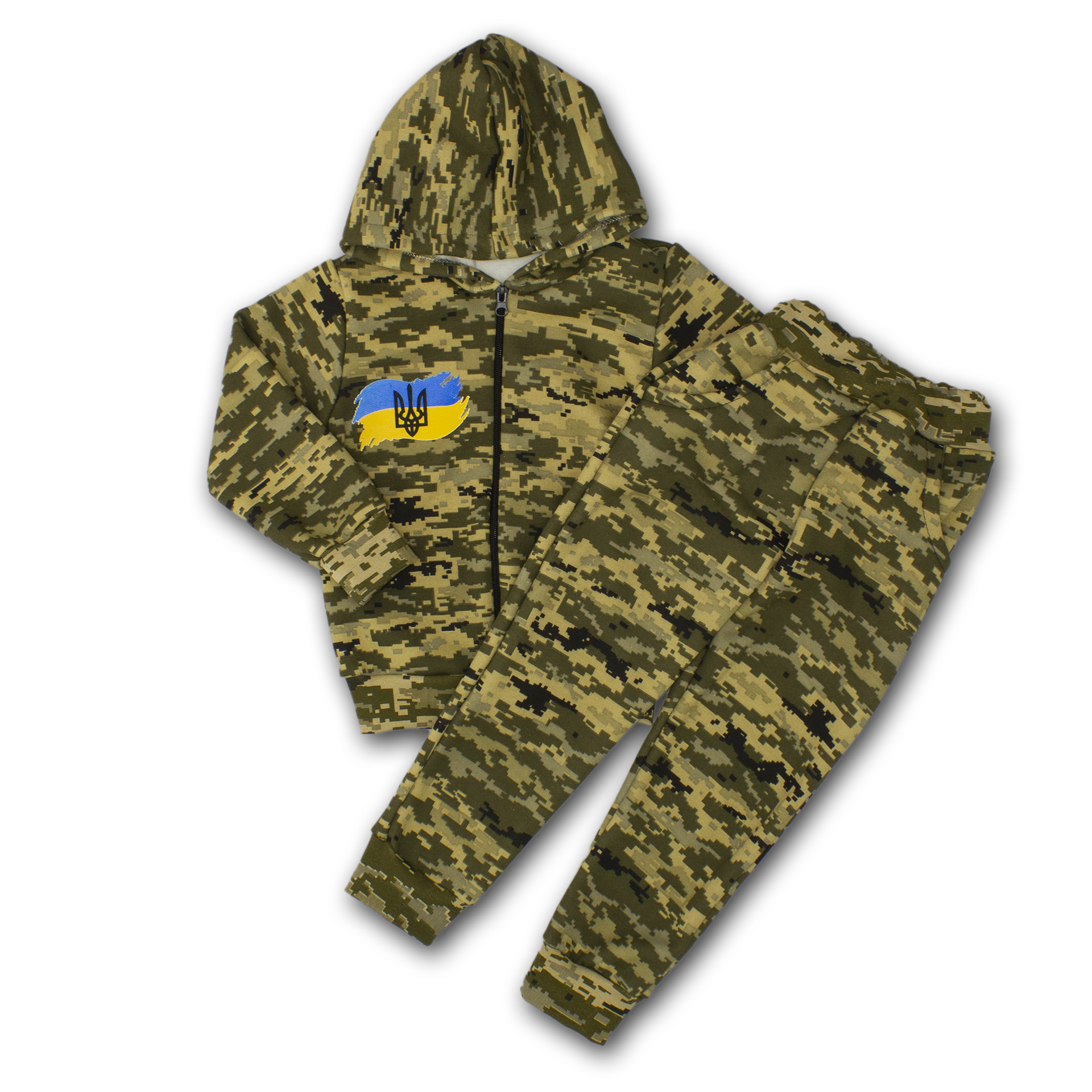 Теплий камуфляжний костюм